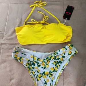Yellow bikini